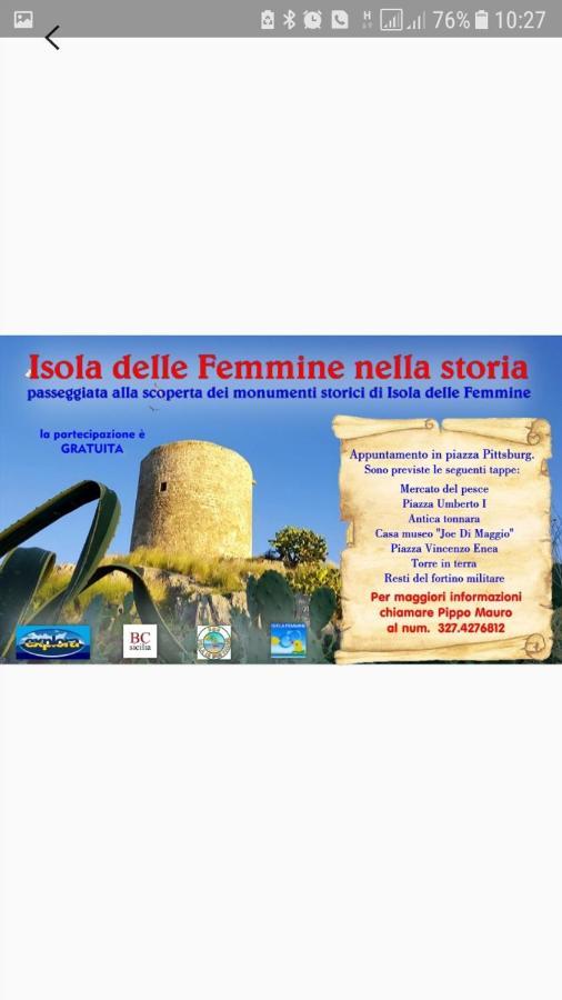Villa Le Due Palme Isola delle Femmine Exterior foto